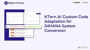 KTern.AI Custom Code Adaptation for S4HANA System Conversion