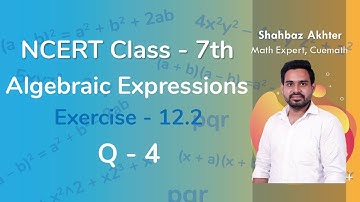 Class 7 Chapter 12 Ex 12.2 Q 4 Algebraic Expressions Maths NCERT CBSE