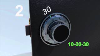 LA GARD Mechanical Lock: 3-Wheel - How to Change the Set Combination