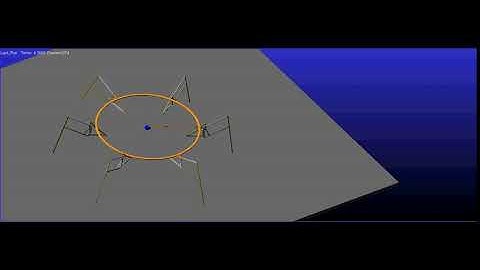 Alps Motion Spider Robot walking Gait simulation for Spider X Series