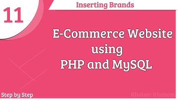 E-Commerce Website using PHP and MySQL || Inserting Brands || Part -11