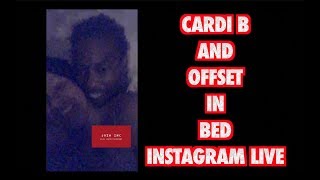 ... cardi b brings offset on her instagram live