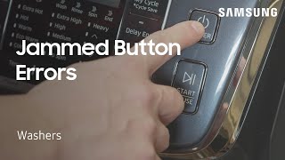 Washing Machine Error Codes: Jammed Button | Samsung US screenshot 4