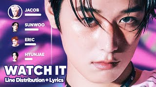 THE BOYZ - WATCH IT (Line Distribution   Lyrics Karaoke) PATREON REQUESTED