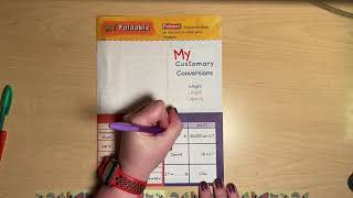 4th Grade, MyMath Chapter 11 Foldable