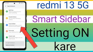 Redmi 13 5g Smart Sidebar setting how to Smart Sidebar setting Redmi 13 5g me  #technicalpankaj