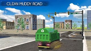 Sweeper Truck: City Roads - Gameplay Android screenshot 2