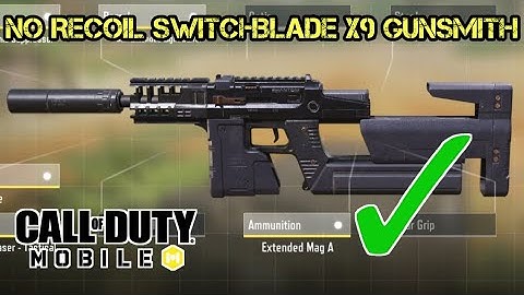 Best No Recoil Switchblade X9 Gunsmith & Gameplay in COD Mobile | Call of Duty Mobile