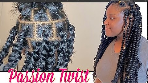 HOW TO: EASY PASSION TWIST USING RUBBER BAND METHOD| BEGINNER FRIENDLY😻