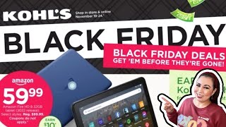 KOHLS BLACK FRIDAY AD 2023| 2023 BLACK FRIDAY IN STORES AND ONLINE