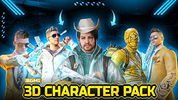 Bgmi 3D Characters Pack | Bgmi 3D Character Renders | Pubg 3d Character Logo Pack By STAR GFX