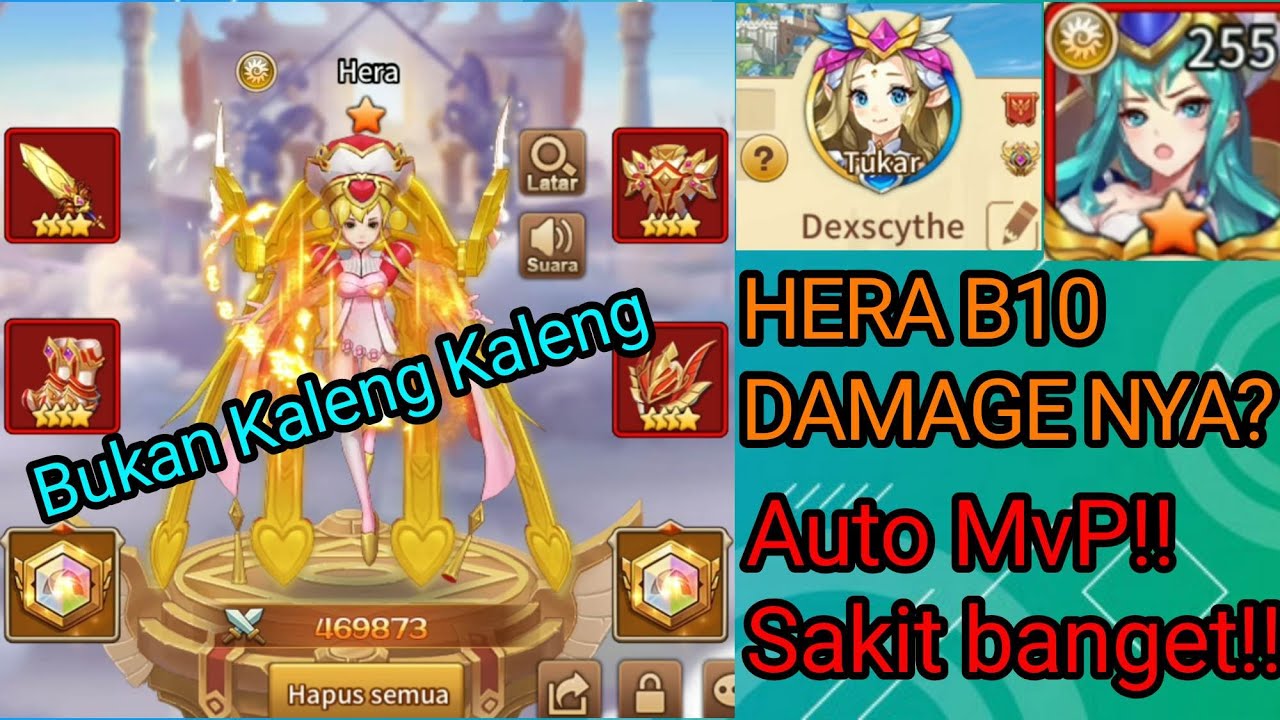 Hera B10 Gameplay, damage sakit! Combo Mage Light Team | IDLE LEGENDS