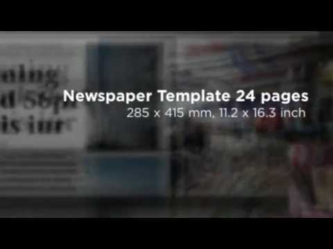 24 pages newspaper template youtube