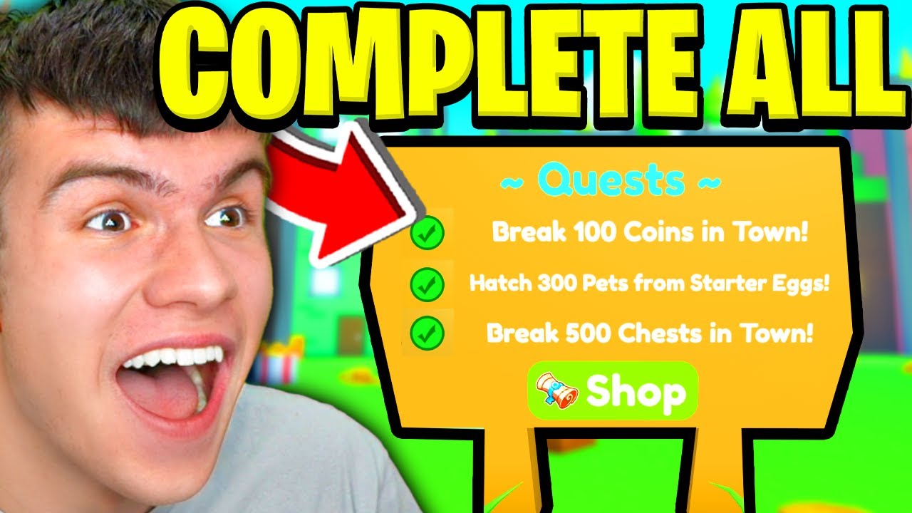 roblox pet simulator x 1st Quest Break 100｜TikTok Search