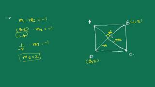 $\mathrm{ABCD}$ is a square where $\mathrm{B}(1,3), \mathrm{ | Class 10 | Mathematics"