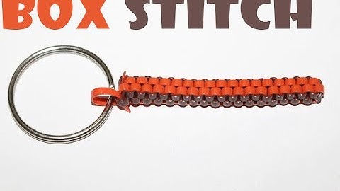 How to make box stitch scooby / lanyard - Square Box stitch tutorial