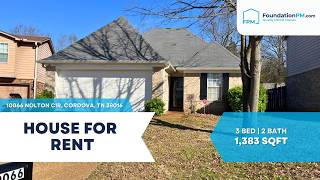 🏡 10066 Nolton Cir, Cordova, TN 38016 | 3-Bedroom Home | FoundationPM.com