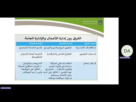 الفرق بين ادارة الاعمال والادارة العامة