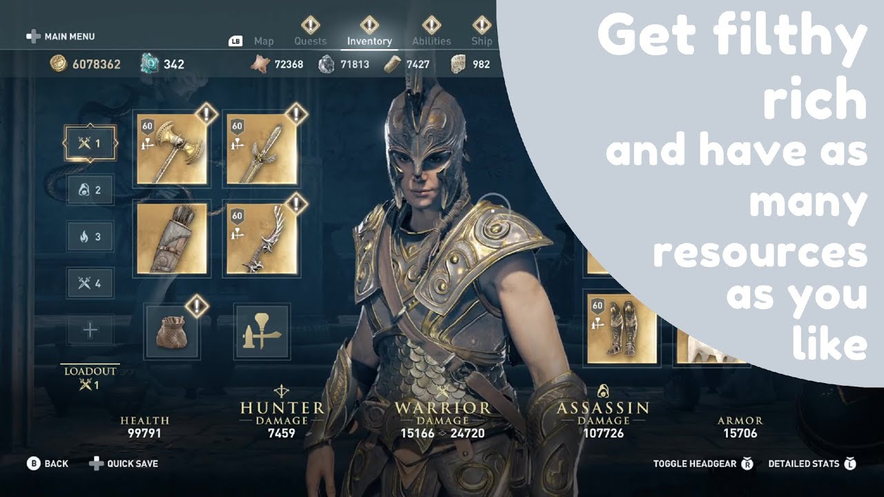 fantom Sanselig ske Assassin's Creed Odyssey - How to cheat by yourself and have unlimited  resources using Cheat Engine - YouTube