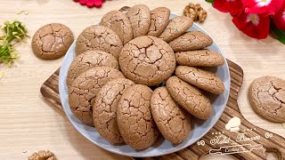 آموزش شیرینی گردویی بازاری ترکدار  با تمام نکات |  Persian Walnuts Cookies