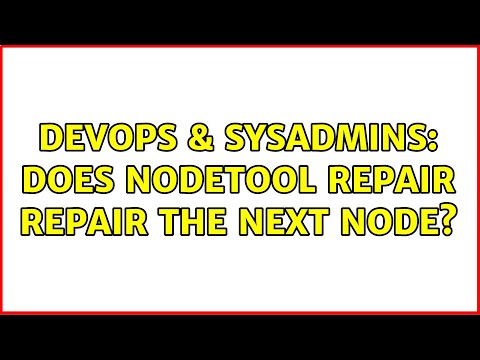 Video: Ce este repararea Nodetool?