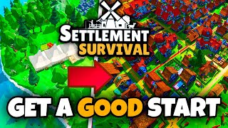 WATCH THIS BEFORE PLAYING // SETTLEMENT SURVIVAL BEGINNERS GUIDE