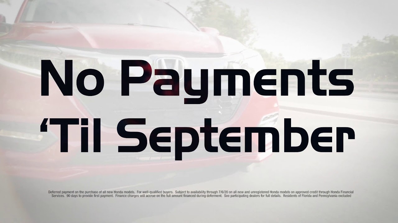 Get new Hondas with no payments for 90 days! - YouTube