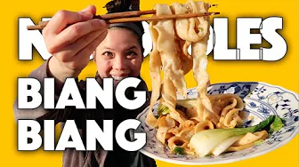 Chinese Food : Biang Biang Noodles (Easy pulled noodles recipe) 🍜