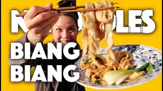 Chinese Food : Biang Biang Noodles (Easy pulled noodles recipe) 🍜
