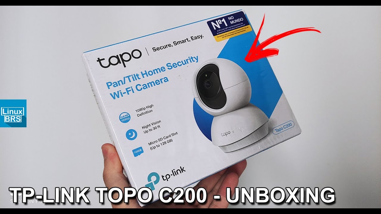 Tapo C200, Câmera de Segurança Wi-Fi Interna 360º 1080p Full HD