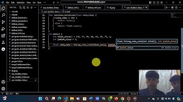 Program  yang mengimplementasikan ARRAY, PERULANGAN (LOOPING) & PERCABANGAN (IF-ELSE) dan FUNCTION