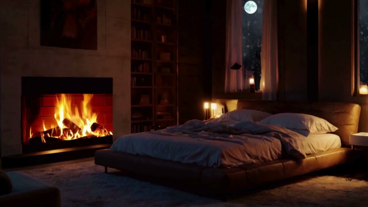 Cozy Fireplace 🔥 Relaxing Fire Sounds | 1 Hour Ambience