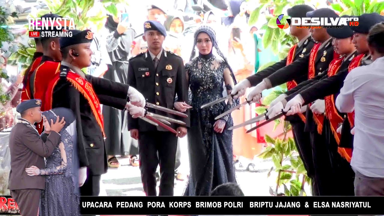 Upacara Pedang Pora Korps Brimob Polri Briptu Jajang S.& Elsa Nasriyatul S.Kes // Padarek Lemahsugih