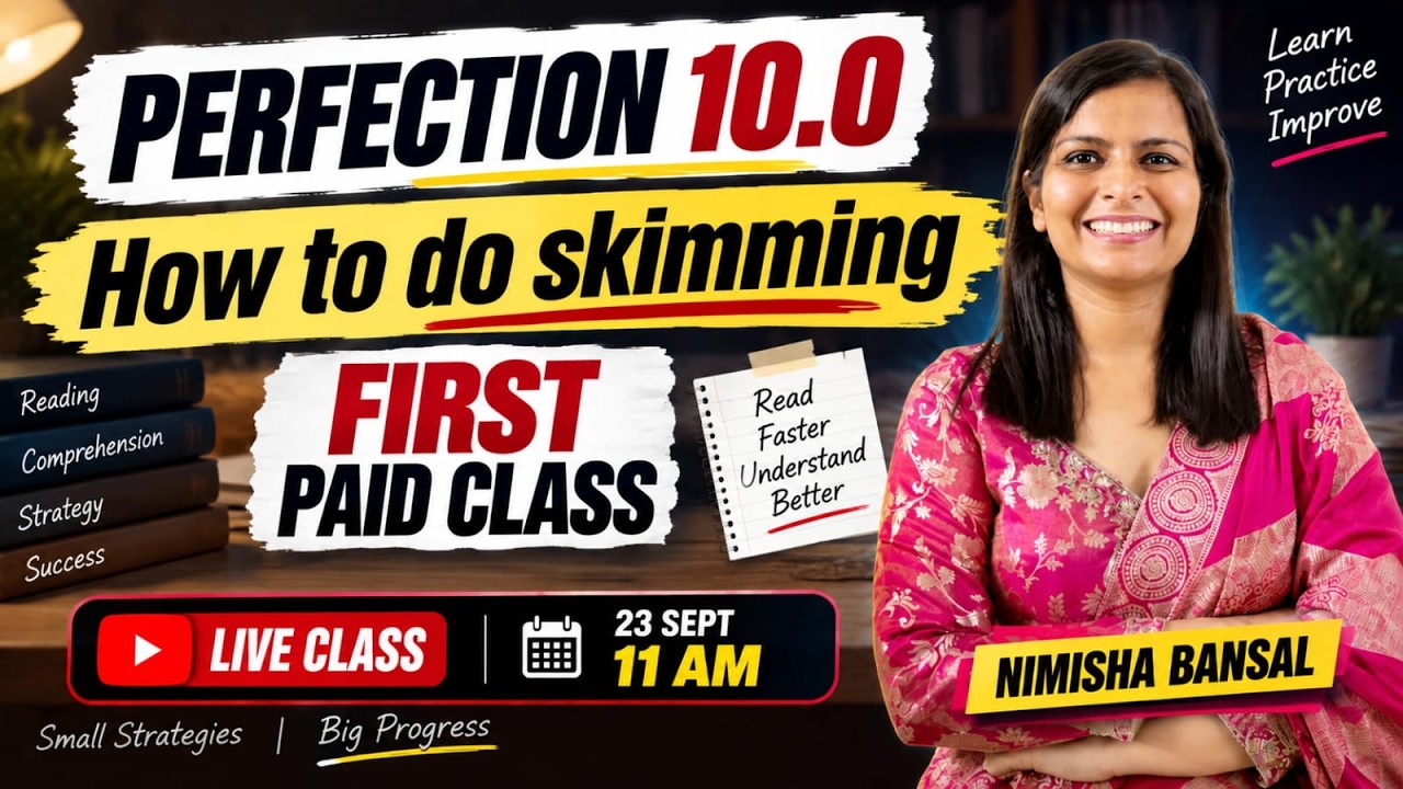 PERFECTION 10.0 | FIRST PAID CLASS | How to do skimming | Nimisha Bansal