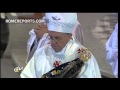 El Papa se emociona al finalizar la Misa en Aparecida