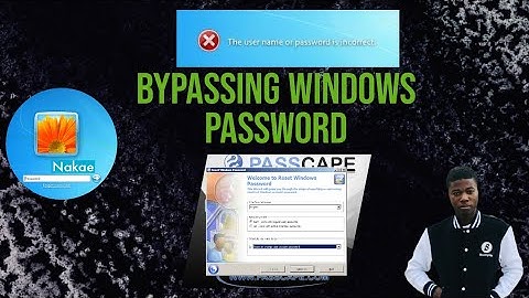 How to reset/change Windows password  *passcape*