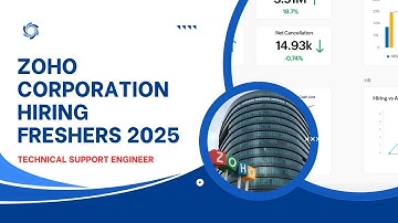 🔥 Zoho Corporation Hiring Freshers! 🚀 | Technical Support Engineer | Full-Time Job 2025 | Apply Now