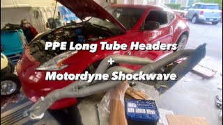 PPE Long Tube Headers + Motordyne Shockwave Exhaust - Cold Start, Revs, Flame Map - 370z Sound Clips