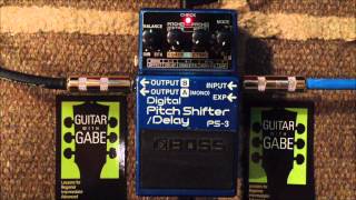 Boss PS-3 - Pitch Shifter / Delay Demo - YouTube