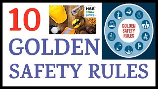 Celebrity Top 10 Safety Golden Rules || Golden Safety Rules || Safety Rules || HSE STUDY GUIDE Wealth