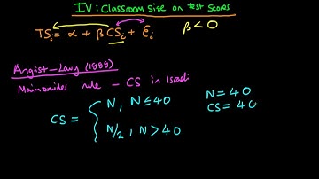 A Full Course in Econometrics Lecture 141 | Instrumental Variables Example - Classroom Size