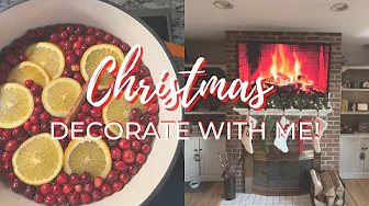 CHRISTMAS DECORATE WITH ME! | taking down fall decor, deep cleaning, + christmas decor