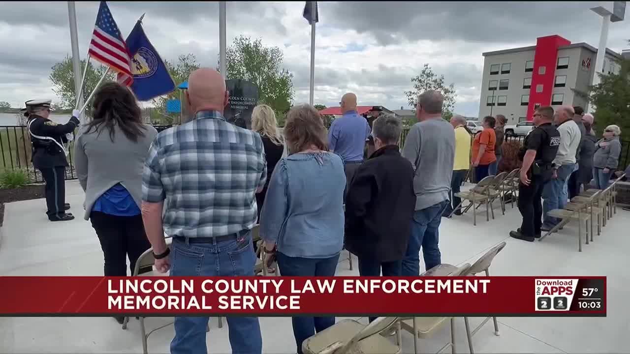 Lincoln County Law Enforcement Memorial Service - YouTube