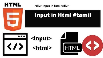 Input Tag in Html | Html Input tag in tamil