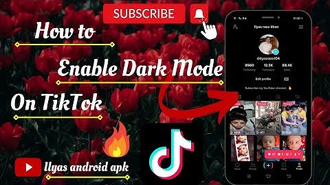 How To Enable Dark Mode On TikTok In Hindi  (permanently_2023)