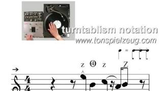 Turntablism Notation - Scratching (D2)