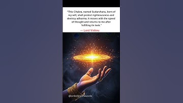 "Who gave the Sudarshan Chakra to Lord Vishnu?"✨️