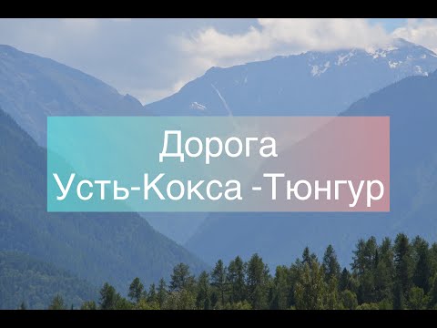 Дорога Усть-Кокса -Тюнгур. Алтай