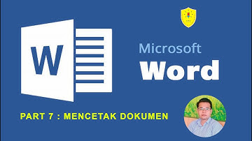 Belajar Word  Part 7 : Mencetak Dokumen Ke Printer dan Pdf
