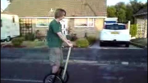 Riding my self balancing vehicle - a Segway clone